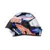 SMK Stellar Sports Graffiti Gloss Black Red Orange GL237 Helmet 2