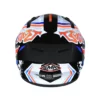 SMK Stellar Sports Graffiti Gloss Black Red Orange GL237 Helmet 3