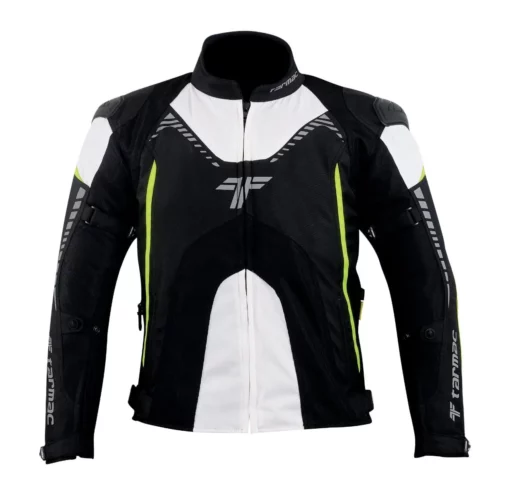 Tarmac Corsa Level 2 Black White Fluorescent Yellow Riding Jacket 3