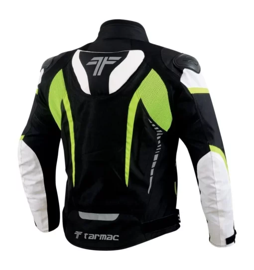 Tarmac Corsa Level 2 Black White Fluorescent Yellow Riding Jacket 4