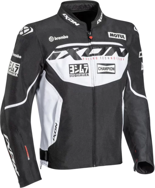 IXON Matrix Evo Textile Black White Riding Jacket 3