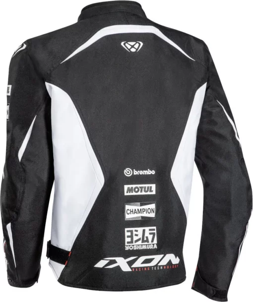 IXON Matrix Evo Textile Black White Riding Jacket 4