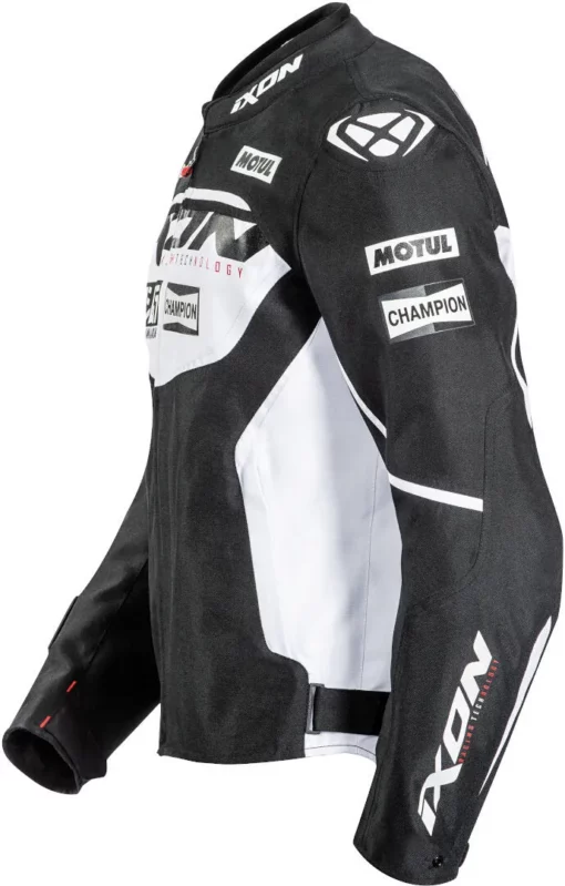 IXON Matrix Evo Textile Black White Riding Jacket 5