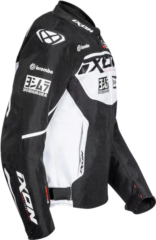 IXON Matrix Evo Textile Black White Riding Jacket 6