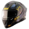 AXOR Apex Carbon Small Checks Gloss Neon Yellow Helmet