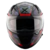 AXOR Apex Carbon Small Checks Gloss Red Helmet 10