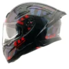 AXOR Apex Carbon Small Checks Gloss Red Helmet 2