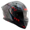 AXOR Apex Carbon Small Checks Gloss Red Helmet 8