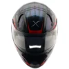 AXOR Apex Carbon Small Checks Gloss Red Helmet 9