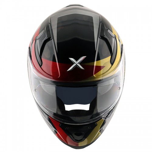 AXOR Apex Chrometech Gloss Black Red Helmet 9