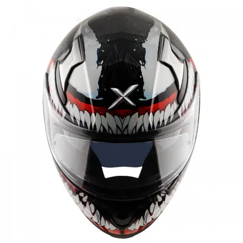 AXOR Apex Marvel Venom Gloss Black Red Helmet 2