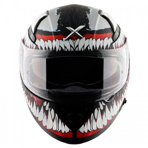AXOR Apex Marvel Venom Matt Black Red Helmet 2