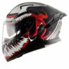 AXOR Apex Marvel Venom Matt Black Red Helmet 3