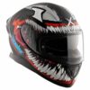 AXOR Apex Marvel Venom Matt Black Red Helmet 8