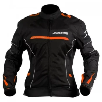 Axor Diva Black Black Orange Lady Riding Jacket 2