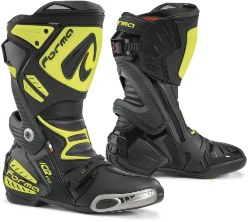 Forma Ice Pro Black Grey Yellow Riding Boots