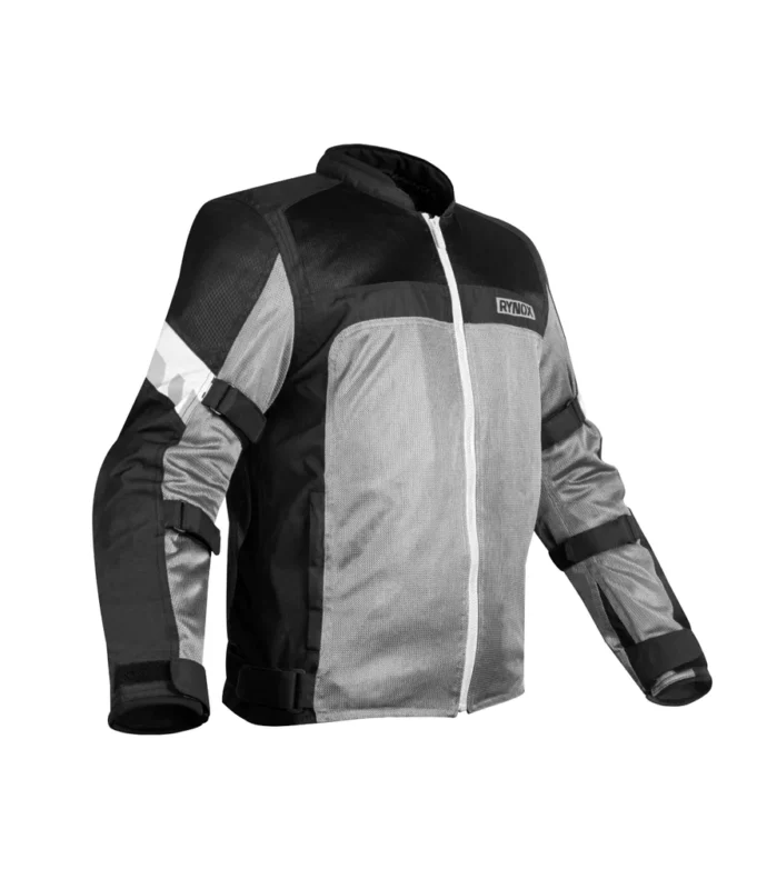 Rynox Helium GT2 Black White Grey Riding Jacket