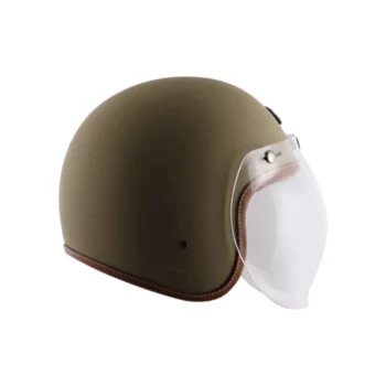 AXOR Jet Matt Solid Deset Storm Open Face Helmet 1 (2)