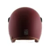AXOR Retro Jet Leather Dull Chestnut Red Open Face Helmet (4)