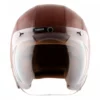AXOR Retro Jet Leather Timber Coniac Open Face Helmet (4)
