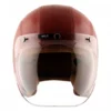 AXOR Retro Jet Leather Wild Red Open Face Helmet (3)