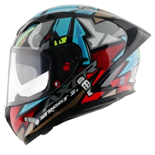 AXOR Street Bobby Black Blue Helmet (2)