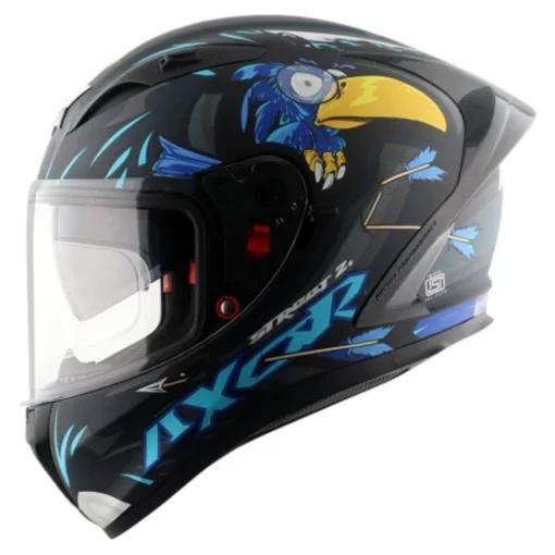 AXOR Street ZAZU Matt Black Blue Helmet (1)