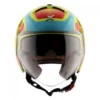 AXOR Striker Ultron Neon Yellow Red Open Face Helmet (1)