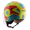 AXOR Striker Ultron Neon Yellow Red Open Face Helmet (3)