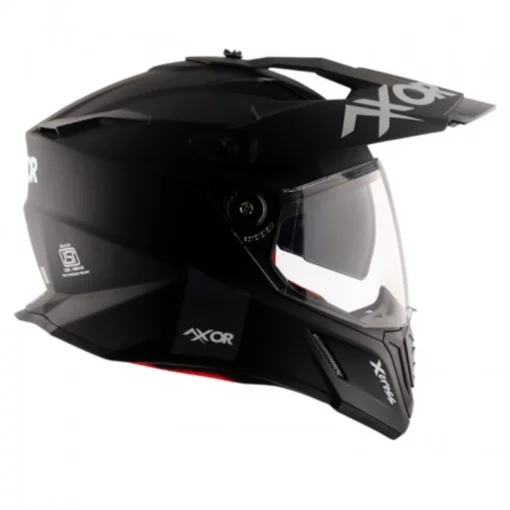 AXOR X CROSS Dual Visor SC Matt Balck Red Dual Sport Helmet (1)