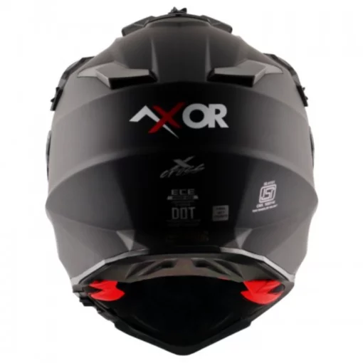 AXOR X CROSS Dual Visor SC Matt Balck Red Dual Sport Helmet (2)