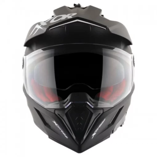 AXOR X CROSS Dual Visor SC Matt Balck Red Dual Sport Helmet (4)