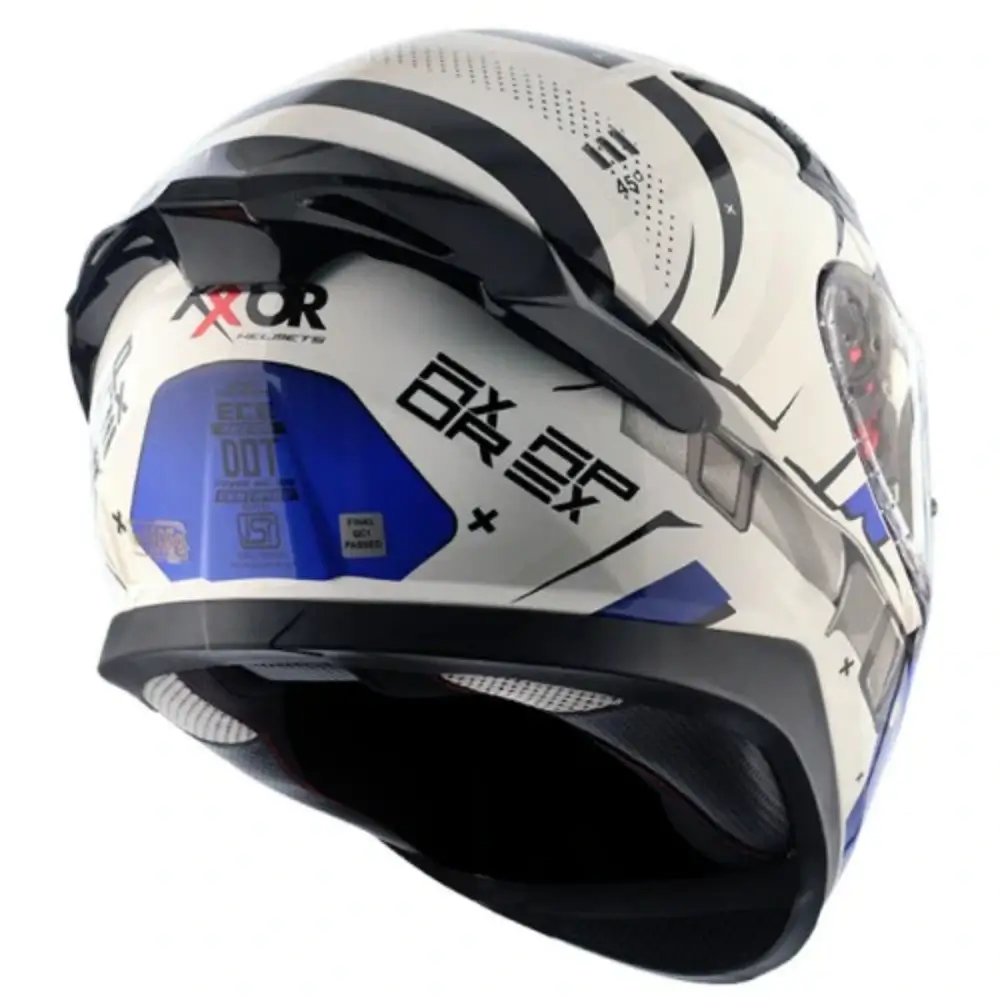 Axor Apex HEX 2 Gloss White Blue Helmet (4) (1)