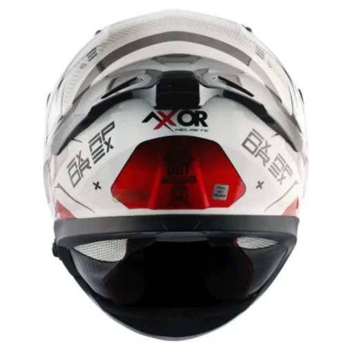 Axor Apex HEX2 Gloss White Red Helmet (1) (1)