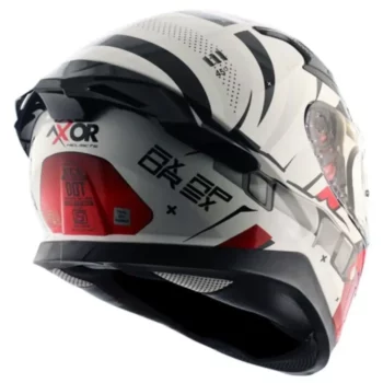 Axor Apex HEX2 Gloss White Red Helmet (4) (1)