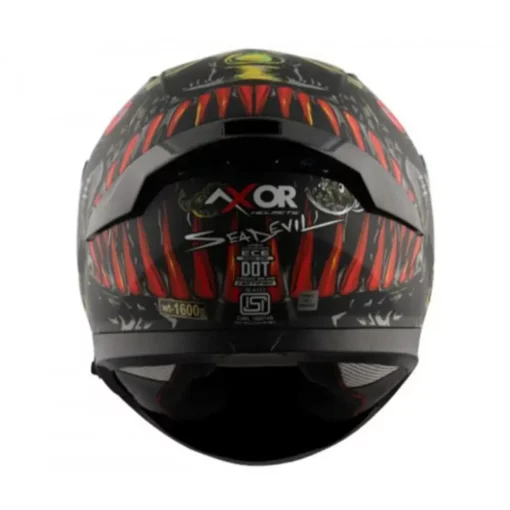 Axor Apex Sea devil Matt Black Red Helmet (2)