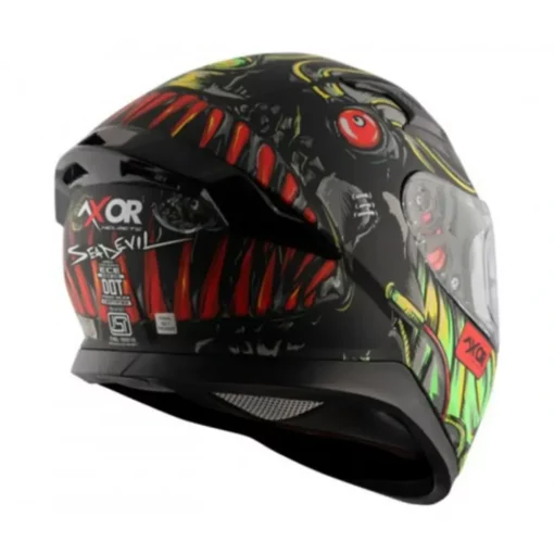 Axor Apex Sea devil Matt Black Red Helmet (3)