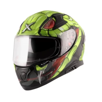 Axor Apex Venomous Matt Black Neon Green Helmet (1)