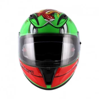 Axor Street Racing Duck Gloss Green Red Helmet (1)