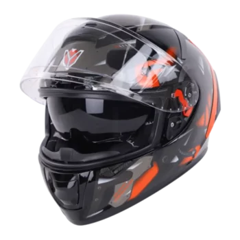 IGNYTE IGN4 Goos Glossy Black Orange Helmet 1 (1)