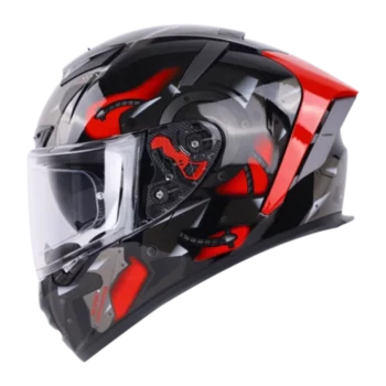 IGNYTE IGN4 Goos Glossy Black Red Helmet (3)