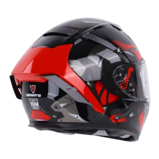 IGNYTE IGN4 Goos Glossy Black Red Helmet (6)