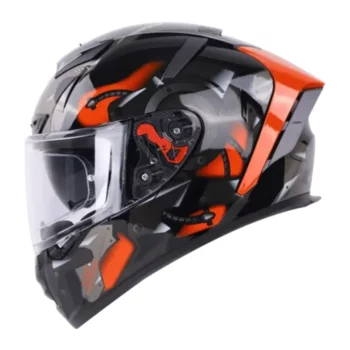 IGNYTE IGN4 Goos Matt Black Orange Helmet1 (2)
