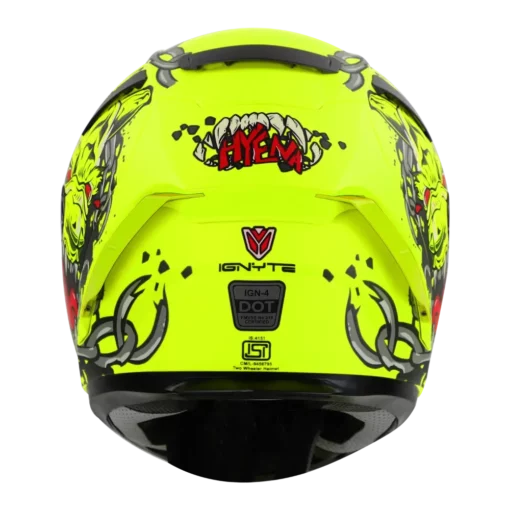 IGNYTE IGN4 Hyena Glossy Fluo Neon Helmet 1 (4)