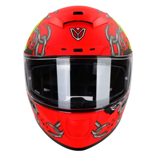 IGNYTE IGN4 Hyena Glossy Fluo Red Helmet 1 (3)