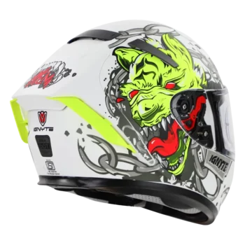 IGNYTE IGN4 Hyena Glossy White Helmet1 (5)