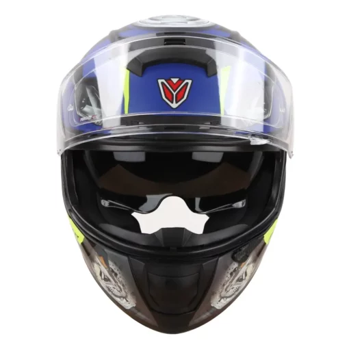 IGNYTE IGN4 MAC Glossy Black Blue Helmet1 (2)