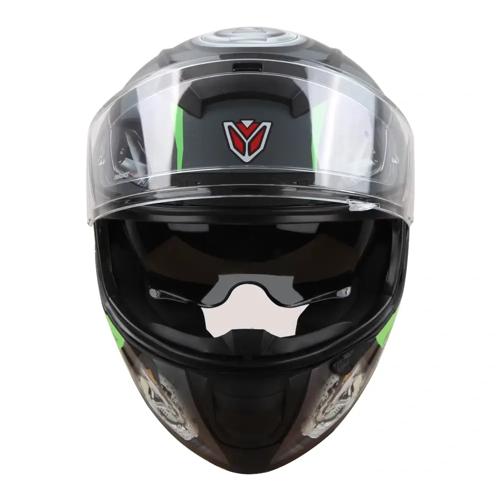 IGNYTE IGN4 MAC Glossy Black Grey Helmet 1 (3)
