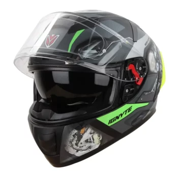 IGNYTE IGN4 MAC Glossy Black Grey Helmet 1 (6)