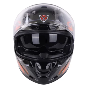 IGNYTE IGN4 MAC Glossy Black Orange Helmet 1 (4)